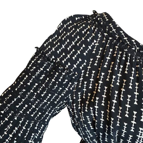 Max Studio Dress Womens Size XS Black Tan Stretch Waist Wide Belt Business Y2K - Picture 5 of 14